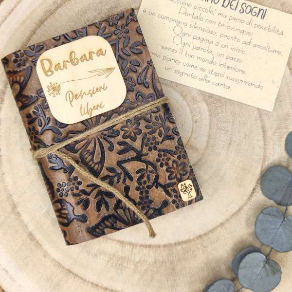 Taccuino con carta artigianale  b Taccuino dei Sogni 06  b